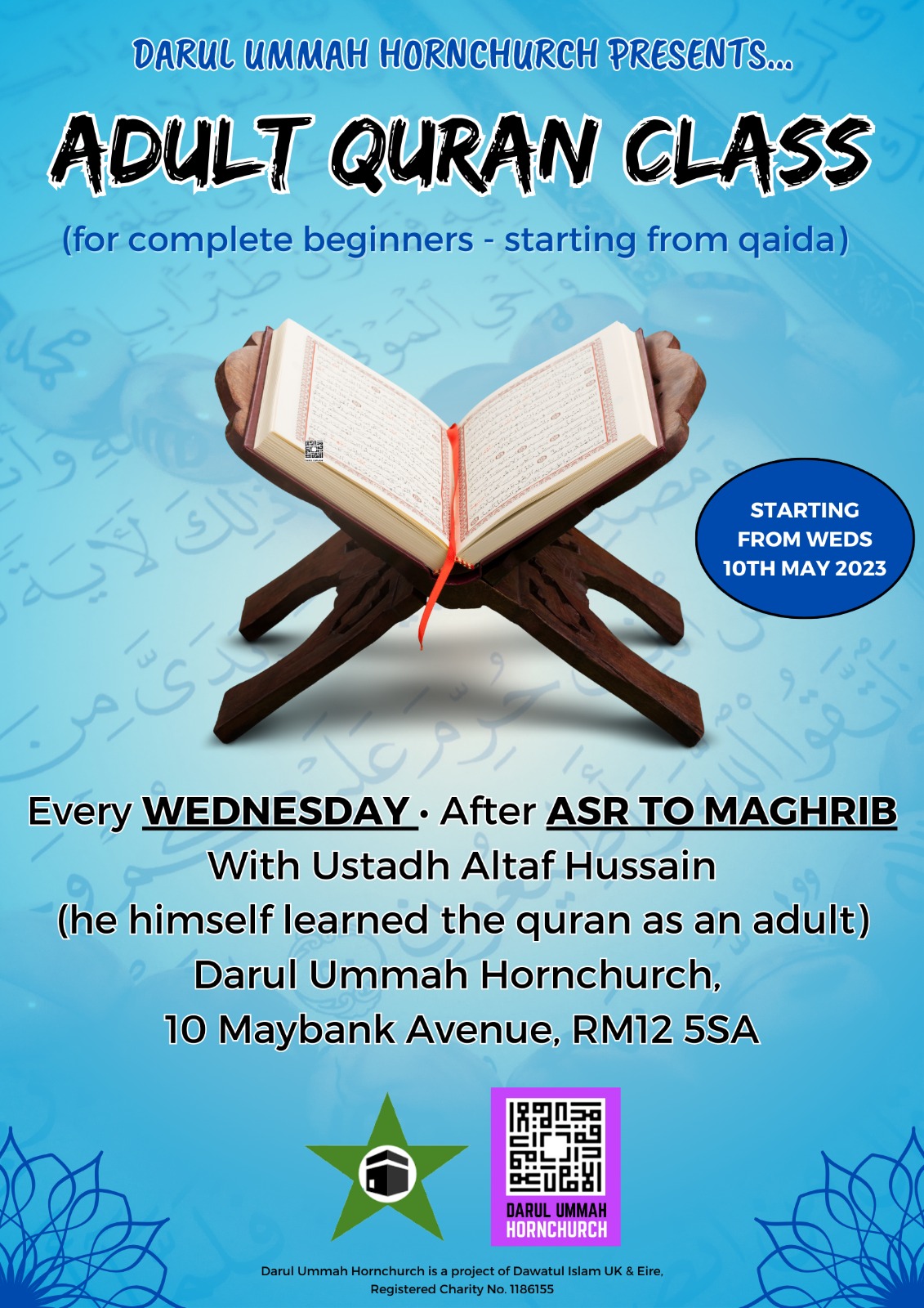 Adult Quran Class poster